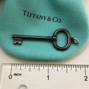 Tiffany & Co Black Titanium Key Pendant